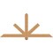 Ekena Millwork Kennewick Timber Gable Bracket, Western Red Cedar, 60"W x 27"H x 3 1/2"D x 3 1/2"F, 11/12 Pitch GBW060X27X0404KEN00SWR - alternate 1